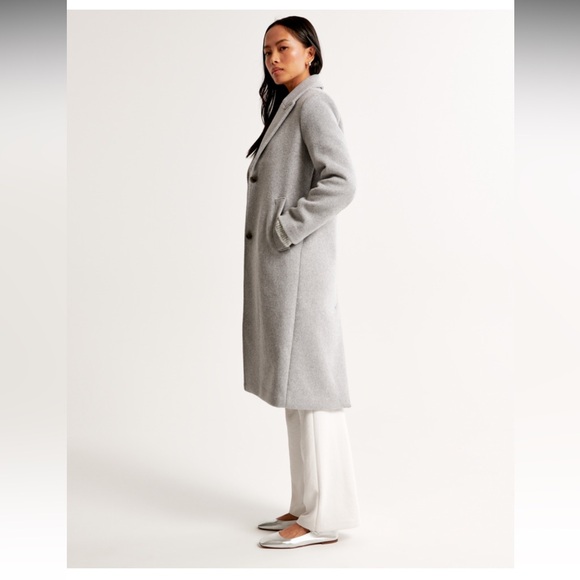 Abercrombie & Fitch Wool Blend Tailored Topcoat - Picture 3 of 11